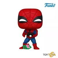 ราคา (82877) - SpiderMan with Gift (1441) POP! Marvel: Holiday by Funko (1731285008691463224)
