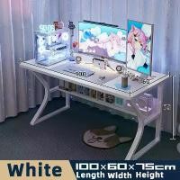 ราคา learning desk Computer desk, simple e-sports table bedroom desk, modern minimalist writing desk workbench office desk,high-end feel Home desk, computer desk, office desk, desktop (1732209820495939529)