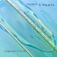 ราคา สร้อยคอเงินแท้โซ่สี่เสาเหลี่ยม 1 mm. สร้อยอิตาลีเงินแท้ 92.5% Square Foxtail Chain sterling silver necklace S925 Made in Italy สร้อย สร้อยคอสายฝอ เกาหลี สร้อยคอแฟชั่น สร้อยคอผู้ห (1731551291754645755)