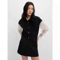 ราคา [Pomelo] เสื้อเชิ้ตแขนซีทรู / Organza Sleeve Shirt (1732179948766266459)