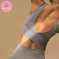 ราคา OzalCtree Sports Bra Women Running Yoga Bra Push Up Sport Bra Top Athletic Vest Yoga Top Padded Brassiere High Impact Sport Top (1731893410782938874)