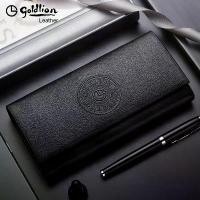 ราคา กระเป๋าสตางค์ Goldlion สำหรับผู้ชาย หนังแท้ กระเป๋าสตางค์ใบยาว หนังวัวฟอกฝาด สไตล์เยาวชน เทรนด์แฟชั่นใหม่ คลัตช์ผู้ชาย ปี 2025 (1732208089961301067)