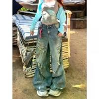 ราคา กางเกงยีนส์สไตล์อเมริกันสตรีท Unisex พลัสไซส์ ดีไซน์หมึกสาด สไตล์วินเทจ ล้างและย้อมโคลน ทรงตรงและทรงหลวม กางเกงขากว้าง ขายดี เกริก ฤทธิ์ ยีนส์ กางเกง ขาสั้น สามส่วน levis 501 ผู้ (1731682542014923817)