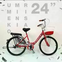 ราคา จักรยานแม่บ้าน 24 นิ้ว UMEKO RISA (รุ่นใหม่แข็งแรง ทนทาน) รถจักรยาน กีฬา กลางแจ้ง ออกกำลังกาย Sport ขาตั้ง อาน (1730011207110462017)