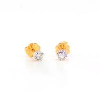 ราคา ต่างหู เม็ดเดี่ยว เตยหัวใจ เพชรเกสร 2 เม็ด น้ำหนักเพชรรวม 0.08 ct. ทองแท้ 9K (37.5%) น้ำหนักรวม 1 g. BER239 (1732179307752753015)