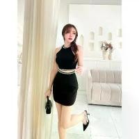 ราคา [NITTAYA] D2502 ชุดเซตเสื้อครอปคอกลมแขนกุดดีเทลประดับเพชร+กระโปรง ทรงสวย ใส่ออกงาน ใส่เที่ยว งานวันเกิด ปาร์ตี้ ออกเดท (1731516332603573565)