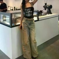 ราคา กางเกงยีนส์วินเทจ Unisex ซักและด้อย สำหรับผู้ชายและผู้หญิง สไตล์ใหม่ กางเกงขายาว พังค์ เรฟ ขาด ตัด ชายเสื้อ ยืด pinion denim กางเกงยีนส์ ผ้าดิบ ขาสั้น ผู้ชาย (1731606852742317230)