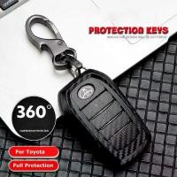 ราคา ฝาครอบเคสกุญแจรถคาร์บอนไฟเบอร์ ABS เคลือบด้าน, สำหรับ Toyota Hilux Conquest 2023-2024, Hilux G 2024, Hilux Rogue Revo, Innova, Fortuner, Harrier, Camry, Vellfire, Alphard, MS-Bla (1732023231144756318)