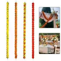 ราคา พวงมาลัยดอกดาวเรือง 5 ชิ้น ยาว 155 ซม. ทำจากพลาสติก เหมาะสำหรับตกแต่งเทศกาลสำหรับ Diwali งานแต่งงาน ฮาโลวีน ตกแต่งในร่มและกลางแจ้ง (1732215795834980349)