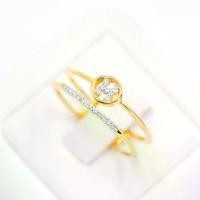 ราคา แหวน H กลมล้อม คู่แถว เพชรแท้เกสร 0.06ct ทองแท้ 37.5% (9K) 1.9g BBN053 (1732178664102004599)