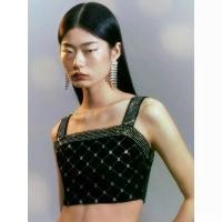 ราคา [Pomelo] เสื้อสายเดี่ยวดีเทลแต่งเพชร / Diamond Detail Top (1730546667595925595)