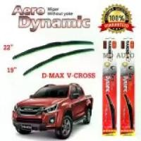 ราคา [Tiktok] ใบปัดน้ำฝน Aero Dynamic (Diamond eye) ขนาด 18" 22" นิ้ว สำหรับ ISUZU D-MAX V-CROSS 2012 จำนวน 1 คู่ (1731448923678999672)