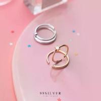 ราคา แหวนเพชรเหลี่ยมแบบ Diamond cut เพชรชูน่ารัก ตัวเรือนจิ๋ว 1 มิลลิเมตร (1วง) (R291) (1729934903521085911)