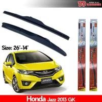 ราคา ที่ปัดน้ำฝน ใบปัดน้ำฝน ซิลิโคน ตรงรุ่น Honda Jazz 2014-2020 Gk ไซส์ 26-14 ยี่ห้อ Diamond กล่องแดง (1731887976092174259)