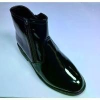 ราคา Ready To Ship CHEN DIAMOND Genuine Patent Leather Shoes, Genuine Leather Zipper Shoes, Model 902, Black (1732163102961730865)