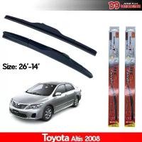 ราคา ที่ปัดน้ำฝน ใบปัดน้ำฝน ซิลิโคน ตรงรุ่น Toyota Altis 2008-2013 ไซส์ 26-14 ยี่ห้อ Diamond กล่องแดง (1731641938691065362)
