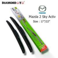 ราคา [พร้อมส่ง] (DIAMOND EYE) ใบปัดน้ำฝน ก้านใบปัดน้ำฝนMazda 2 Sky Activ ปี 2014-2022 ขนาด22''/17'' ที่ปัดน้ำฝน กล่องเขียว (1731359277032441135)