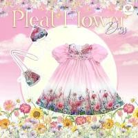 ราคา (มี2XL)Maria Diamond สีชมพู Pleat Flower Dress 3 ชิ้นสุดคุ้ม ยาว32 อกจุด1นิ้วลงเดิมได้ เดรสทรงปล่อยผ้าไหมญี่ปุ่นอัดพลีทพิมพลาย์ซิปหลังมีซับใน + กระเป๋าสะพาย + ผ้าโพก เข้ากันครบเซ (1730559835719174367)