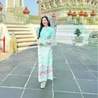 ราคา Maria Diamond สีเขียวพาสเทล Morakot Thai Jitrada Dress ชุดไทยจิตรดาประยุกต์สีเขียวมรกตพาสเทล เสื้อกระดุมหน้าแต่งปกออแกนดี้ + กระโปรงทบหน้า มีซับใน (1730119957343013087)