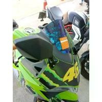 ราคา กระจกส่องหลังทรง NINJA (0037) ใช้ได้กับ CBR -150,250,300,500 R15เก่า(ชิวเดิมแบบฐานสั้น)/gpx demon150GRกระจกทรงนินจา คําแนะนําผลิตภัณฑ์ใหม่ของเดือนนี้ การรับประกันของผู้ผลิต สีม่ว (1731860360824522169)