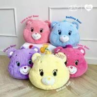 ราคา Ready to ship from Thailand Care Bear Pillow Blanket Portable blanket pillow for car travel, available in 5 colors: dark pink, light pink, purple, yellow, blue. (1731917564379629075)