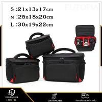 ราคา canon กระเป๋ากล้อง DSLR camera bag เก็บกล้องดิจิตอลกระเป๋าเก็บกล้องกันน้ํา สีดำ (1731741841499785425)