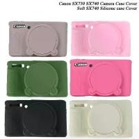 ราคา กระเป๋ากล้องเคสซิลิโคน SX740 นุ่ม, สำหรับ Canon PowerShot SX730 SX740 SX740HS, เคสกล้องยาง, ฝาครอบป้องกัน, ผิว (1731465453631276834)
