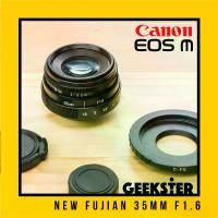 ราคา [พร้อมส่ง] NEW Fujian 35 mm f1.6 ✨สำหรับกล้อง Canon EOS M Mirrorless ( เลนส์หลังละลาย ) ( โบเก้หมุนวน ) ( เลนส์มือหมุน ) ( เลนส์ หน้าชัดหลังเบลอ ) ( สำหรับ กล้อง แคนนอน ) ( เมาท์ (1731450663140886417)