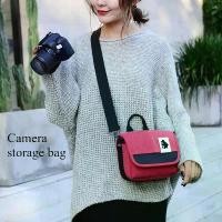 ราคา กระเป๋าใส่กล้อง วัสดุผ้าใบ เข้ากันได้กับ Canon EOS M10, M6, M5, SX60, SX50, SX30, SX510, 1100D, 1200D, 1300D, 450D, 500D, 600D, 550D, เลนส์ 18-55mm (1731340276122355667)