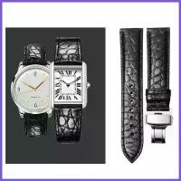 ราคา สายนาฬิกาหนังแท้จระเข้ คุณภาพสูง สำหรับผู้ชายและผู้หญิง เหมาะสำหรับ Cartier, Casio, Mido, Omega, Rolex และ Longines เข็มขัดนาฬิกา 20 มม. (1732056469966129088)