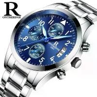 ราคา นาฬิกาแฟชั่นผู้ชาย เรืองแสง แบรนด์ Ruizhiyuan ของแท้ นาฬิกา ลุย วิตตอง แท้ casio edifice efs570d richard mille red white automatic watches premium (1731801771973903508)
