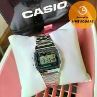 ราคา CASIO A-158WA-1DF นาฬิกาชาย-หญิง ดิจิตอล สายสแตนเลส กันน้ำ มีแสงสว่าง คาสิโอแท้ รับประกันศูนย์1ปี (1729603334028495783)