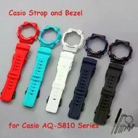 ราคา สายนาฬิกากันน้ำ, สายและกรอบ G-Shock ยาง, สำหรับ Casio G-SHOCK AQ-S810w และ AQS810, เคสนาฬิกาและสร้อยข้อมือ, ทำจากเรซิน, AQ-S810W (1731067889421158839)