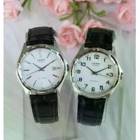 ราคา นาฬิกา Casio แท้ รุ่น MTP-1183E-7A และ รุ่น MTP-1183E-7B นาฬิกาผู้ชาย สายหนังสีดำ หน้าปัดขาว- ของแท้100% รับประกัน 1ปีเต็ม (1729624061841344720)