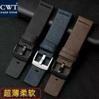 ราคา สายหนังแท้สำหรับผู้ชาย บางเฉียบ หัวเข็มขัดนิ่ม เข้ากันได้กับ Armani, Casio, Rossini และ Tissot สายรัด อุปกรณ์เสริม (1732152233331166167)