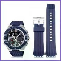 ราคา สายนาฬิกาซิลิโคน ECB-10 เหมาะสำหรับ Casio Edifice Series เข้ากันได้กับ ECB-10YP, ECB-10AT และ ECB-950 สายรัดผู้ชาย สร้อยข้อมือยางกันน้ำ มาพร้อมเครื่องมือ (1731324493811713770)