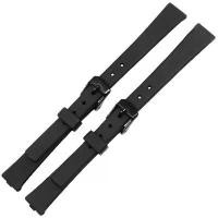 ราคา สายนาฬิกาหนังแท้สำหรับผู้หญิง 12 มม. แทน Casio สายนาฬิกาสีดำขนาดเล็ก LQ-139 LQ-130/140 สายซิลิโคน (1729903491249310704)