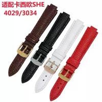 ราคา สายนาฬิกา, หนังแท้, เหมาะสำหรับ Casio Sheen Series, 2749SHE-4029/3034GL, โซ่นาฬิกาผู้หญิงนูน (1731276033465025843)