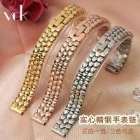 ราคา นาฬิกาสแตนเลสสำหรับผู้หญิง, เหมาะสำหรับ ARMANI AR1763 และ Swarovski Fossil, Casio Compact, พร้อมสายเหล็ก, ความกว้าง 12 มม. (1731413080563746099)