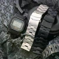 ราคา สายนาฬิกาโลหะ คุณภาพสูง เหมาะสำหรับ Casio โลหะผสมไททาเนียม DW-5600BBN, GW-M5610, GA900_700, GBX100_GA110, สี่เหลี่ยม 100, (1732088961331791801)
