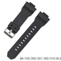 ราคา สายซิลิโคนสำหรับ Casio G-Shock GA-150 200 201 300 GLX กันน้ำ สายยาง สายนาฬิกา (1731413513806579806)
