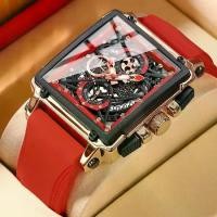 ราคา นาฬิกาสายพานเทปปฏิทิน, CRRJU / Kajun, สี่เหลี่ยม, Unisex, กันน้ำ, นาฬิกาคู่รัก, นาฬิกามัลติฟังก์ชั่น, มาใหม่ นาฬิกา คู่ casio แท้ (1731609105473701109)