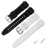 ราคา สายนาฬิกาซิลิโคน คุณภาพสูง สำหรับ Casio SGW-300/400/500/AE-1000/1100/W-800H/W-218H เปลี่ยนได้ สร้อยข้อมือสีดำ สายรัดข้อมือ (1731055726162774455)