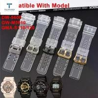 ราคา สายนาฬิกา, สายเรซิ่นใส, สำหรับ Casio G-Shock GA-110/400/700 GMA-S110/120 DW-5600/6000/6900/9002 Series, สำหรับผู้ชาย, สีดำและสีทอง, สายรัดข้อมือซิลิโคน, อุปกรณ์เสริม (1732082120199145195)