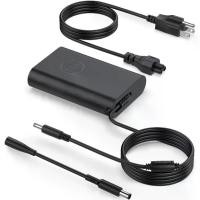 ราคา ที่ชาร์จ, 65W, อะแดปเตอร์ชาร์จไฟ, เข้ากันได้กับ Dell Inspiron 15, 16, 14, 13, 3000, 5000, 7000 Series, Dell Latitude 13, 3301, 3390, 14, 3400, 3410, 3420, 3490, 15, 3500, 3510, 4.5 มม., อะแดปเตอร์ AC