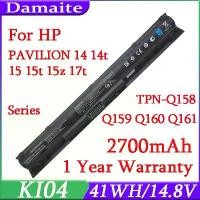 ราคา แบตเตอรี่แล็ปท็อป, K104, 8000049-001, สำหรับ HP Pavilion 14, 15, 17, 800009-421, HSTNN-LB6S, 15-ab297tx, n2l84aa, ki04 (1731338165426620439)