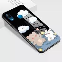 ราคา เคสสำหรับ HUAWEI P20 Lite Nova 3E/P20 Pro/P20 เคสโทรศัพท์หมีและกระต่าย เคสกระจกนิรภัยเคลือบเงา เคสกันกระแทก (1729680895633755070)
