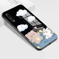 ราคา เคสสำหรับ Huawei Y9 PRIME 2019 Y9 PRIME 2019/PSmart Z เคสโทรศัพท์หมีและกระต่าย เคสกระจกนิรภัยเคลือบเงา เคสกันกระแทก (1729680889228856254)