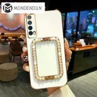 ราคา เคสสำหรับ Huawei Y7A Y8P Y6P Y6 Pro Y7 2019 Y7 Pro 2019 Y9 Prime 2019 เคสพร้อมไข่มุกสร้างสรรค์ ขาตั้งแบบพับได้ เคสโทรศัพท์สีทึบแฟชั่น เคสแบบเต็ม (1729609279572380606)