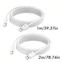 ราคา สาย USB Type-C ชาร์จเร็ว 2 x 5A สาย USB A เป็น USB C สำหรับจ่ายไฟได้อย่างรวดเร็ว เหมาะสำหรับ Samsung S10, Note 9, Xiaomi Redmi, Huawei, LG, โทรศัพท์ Android และแท็บเล็ต ดีไซน์ทนท (1732316344121526523)